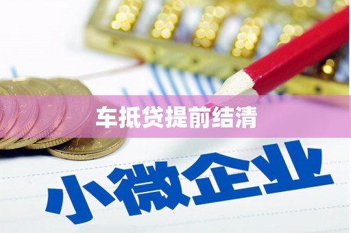 城步车抵贷提前结清