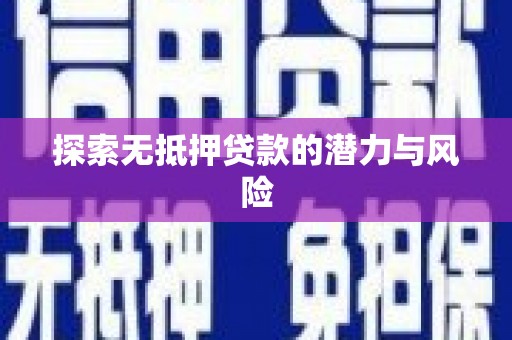 新和探索无抵押贷款的潜力与风险
